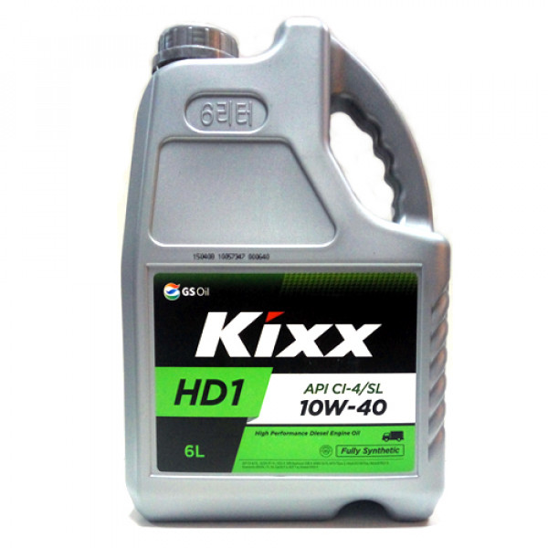 фото Моторное масло KIXX HD1 10W-40 CI-4/SL 6л 