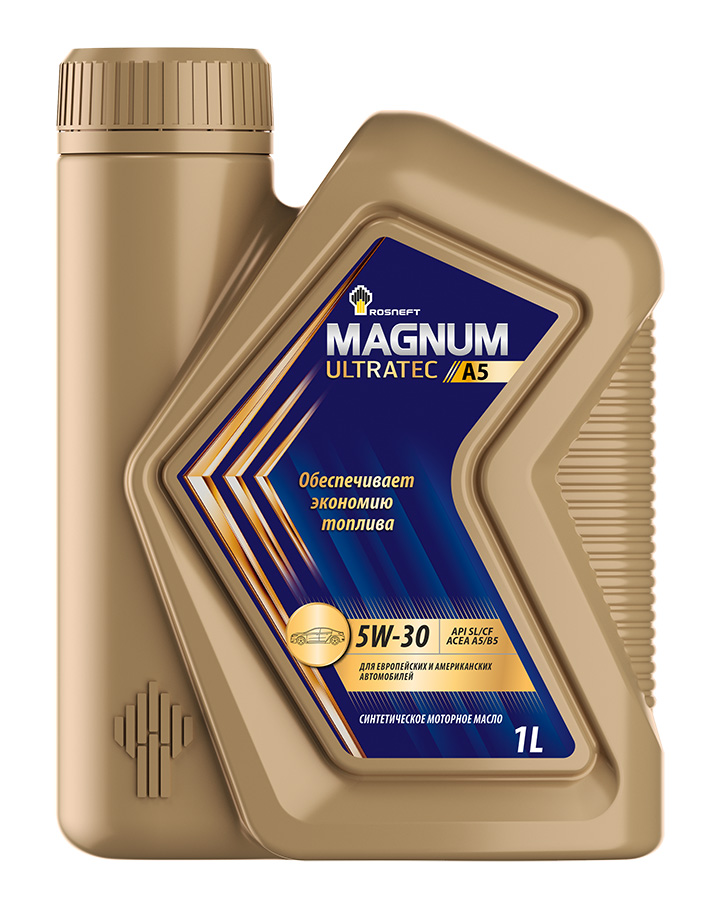 фото Моторное масло РосНефть 5W-30 Magnum Ultratec A5, 1л 