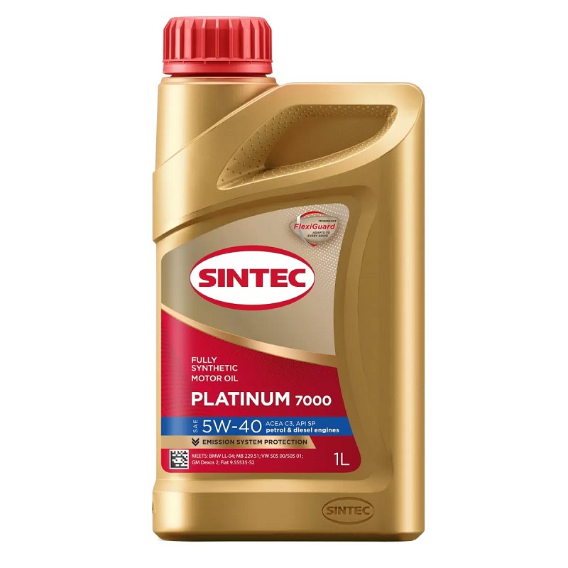 фото Моторное масло SINTEC PLATINUM 7000 SAE 5W-40 ACEA C3 API SP 1л 