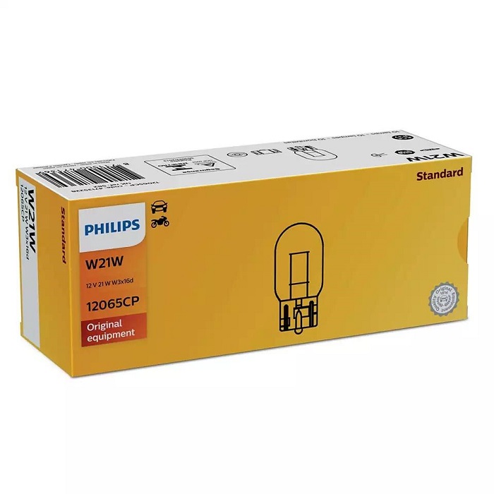 фото Автолампа Philips W21W 12V W3x16d 