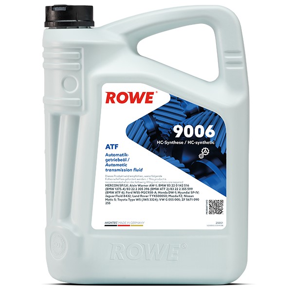 фото Трансмиссионное масло ROWE HIGHTEC ATF 9006 5л 