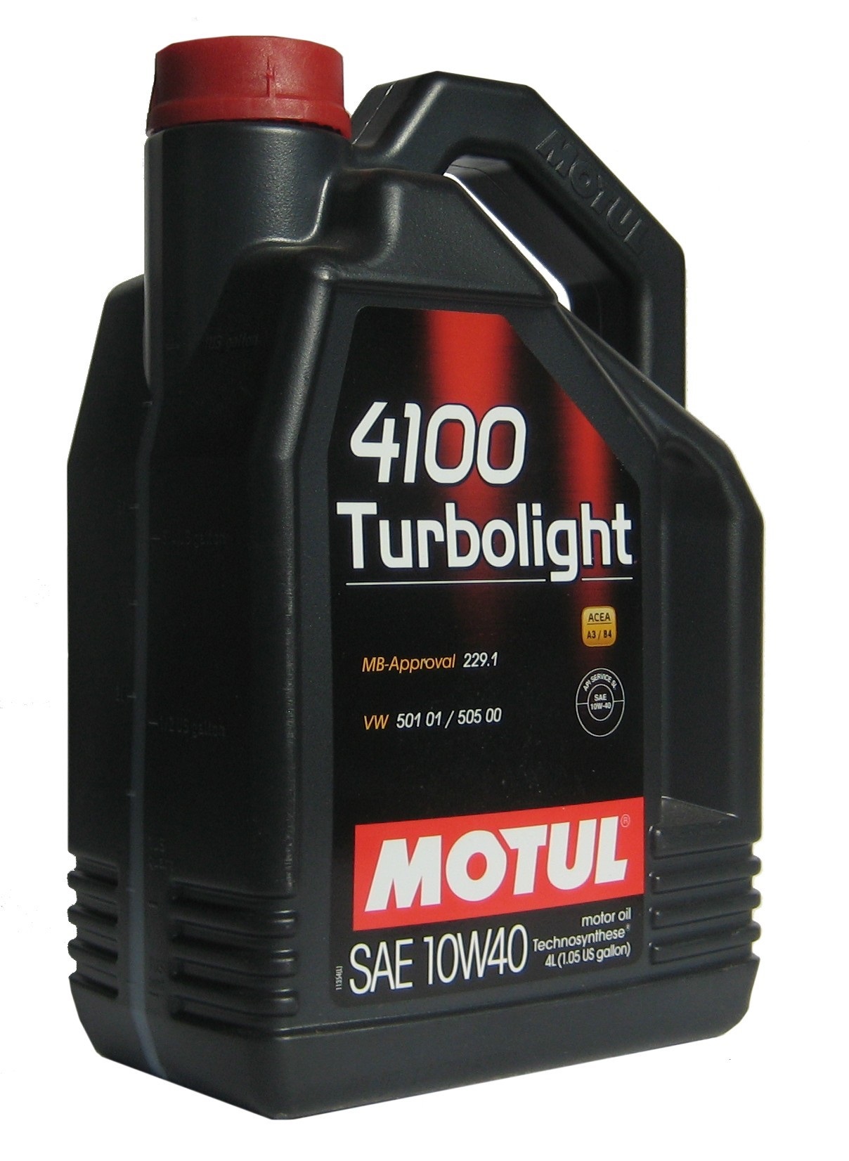 фото Моторное масло MOTUL 4100 Turbolight 10W-40 А3/В4 4л. 
