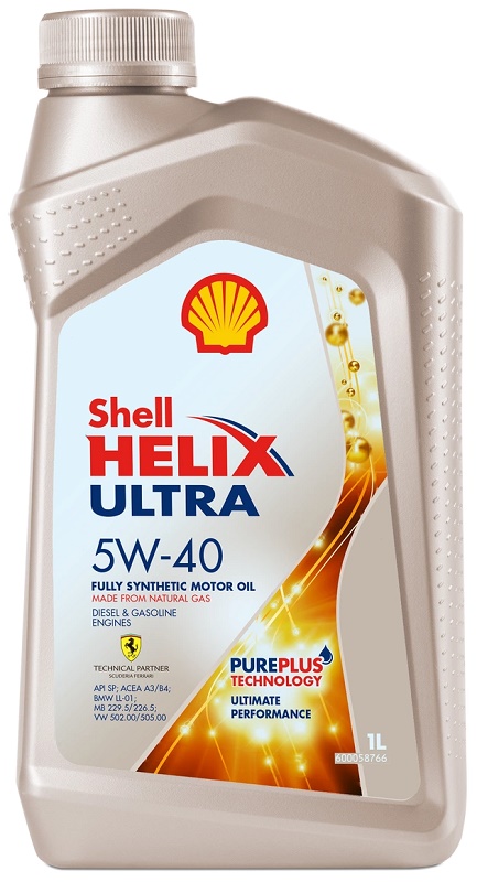 фото Моторное масло Shell Helix Ultra 5W-40 1л SP 