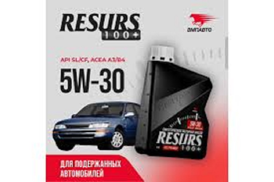 фото Моторное масло ВМПАВТО RESURS 100+ 5W-30 SL/CF A3/B4 1л 