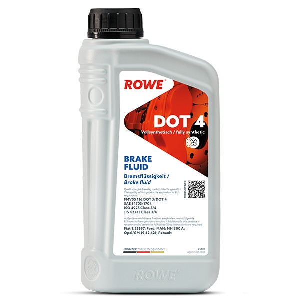 фото Тормозная жидкость ROWE Hightec Brake Fluid DOT 4 1л 