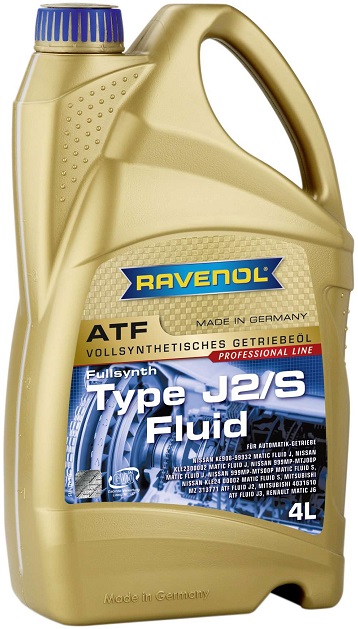 Картинка Трансмиссионное масло RAVENOL ATF J2/S 4л 