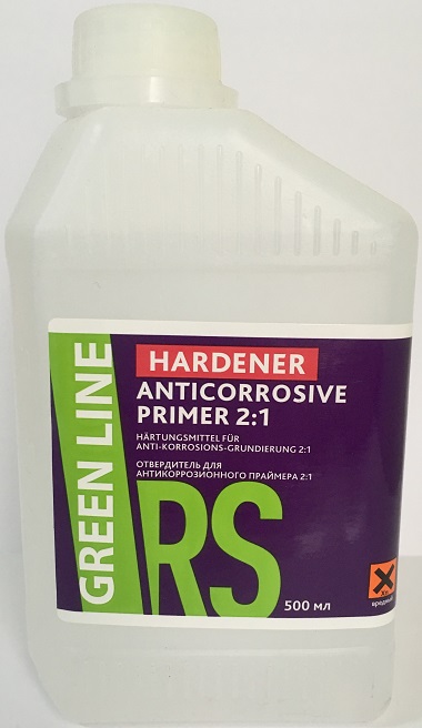 фото Отвердитель для антикоррозионного кислотного грунта GREEN LINE Hardener Anticorrosive Primer 500 мл 