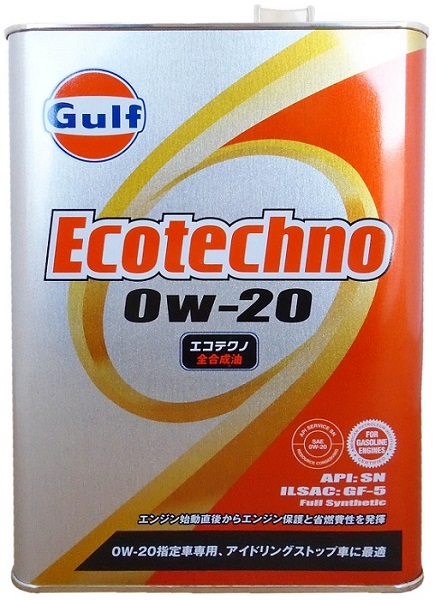 фото Моторное масло GULF Ecotechno GF-5 SN SAE 0W-20 4л 