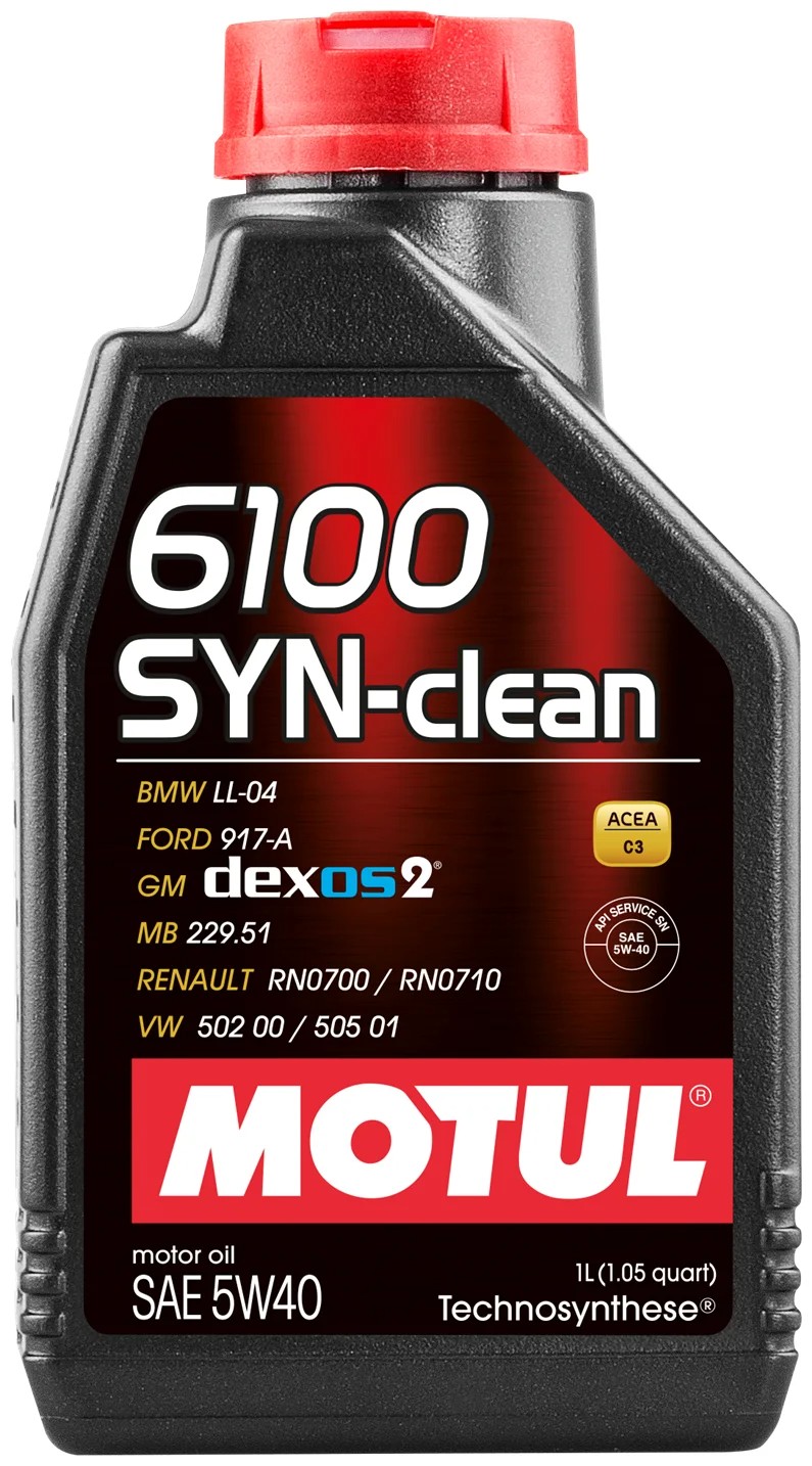 фото Моторное масло MOTUL 6100 SYN-CLEAN 5W-40 1л 