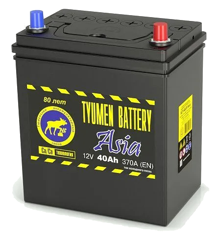 фото Аккумулятор TYUMEN BATTERY ASIA 6СТ-40 40 Ач 370А о.п. B19L 