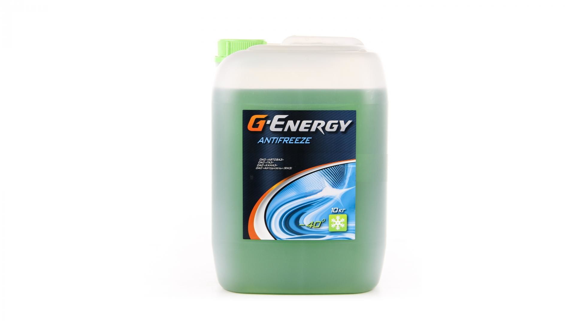 Картинка Антифриз G-Energy ОЖ Antifreeze 40 (зеленый) 10 л. 