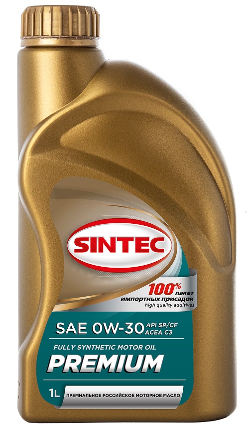 фото Моторное масло SINTEC PREMIUM 9000 SAE 0W-30 API SP/CF ACEA C3, 1л 