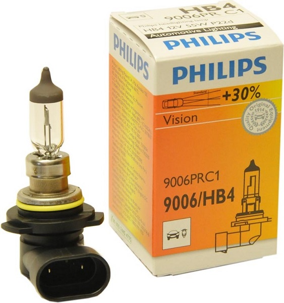 фото Автолампа Philips HB4 12.8V 51W P22d Vision +30% 