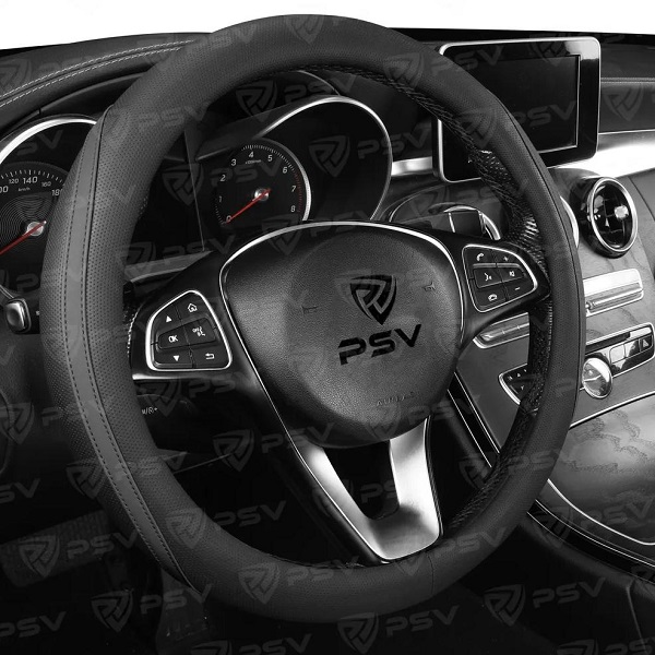 фото Оплетка руля M PSV Termit экокожа черная отстрочка черная 
