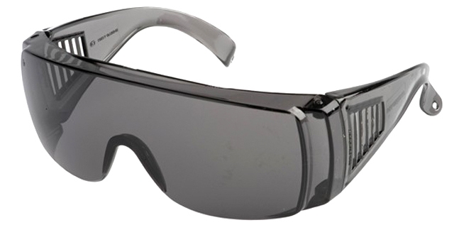 фото Очки защитные "Сибртех", открытого типа, затемненные, ударопрочный материал 