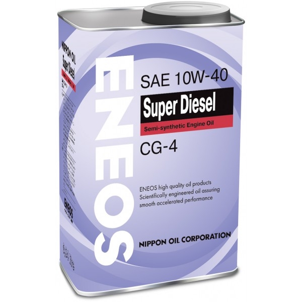 Картинка Моторное масло ENEOS Super Diesel  CG-4 10W-40 0.94л. 