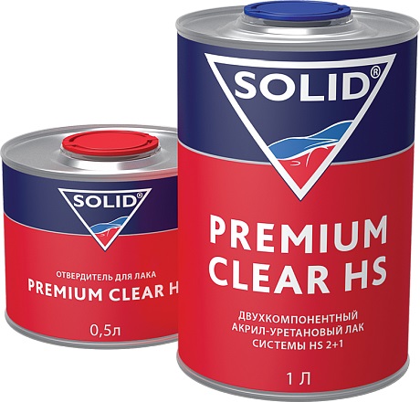фото Лак SOLID Premium Clear HS 2K 1000+500 мл 