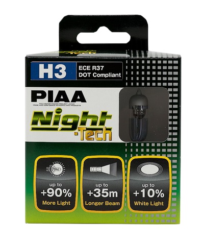 фото Автолампа PIAA BULB NIGHT TECH 3600K HE-821 (H3) Галогенная 