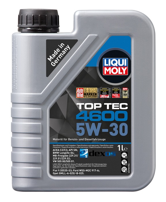 фото Моторное масло Liqui Moly Top Tec 4600 5W-30 SN C2/C3 1л 