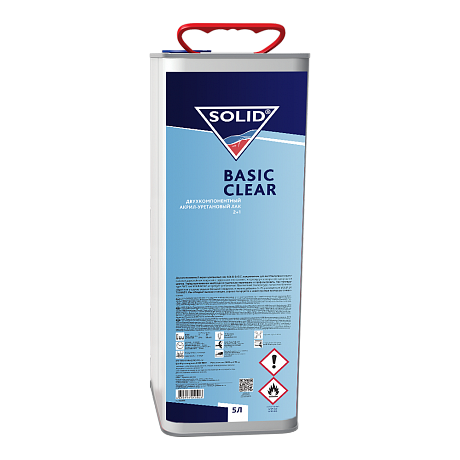фото Лак SOLID Basic Clear 2К акрил-уретановый MS 5000+2500мл 