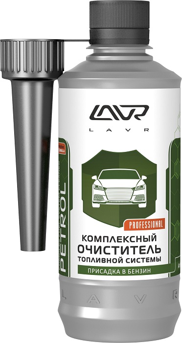фото Комплексный очиститель топливной системы LAVR, присадка в бензин 0,31л. LN2123 
