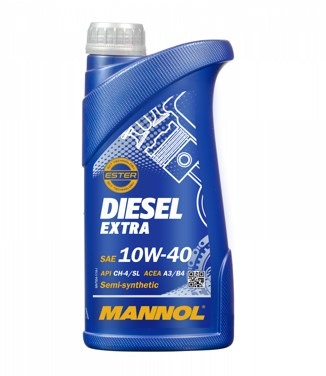 фото Моторное масло MANNOL Diesel Extra 10W-40 7504, 1л 