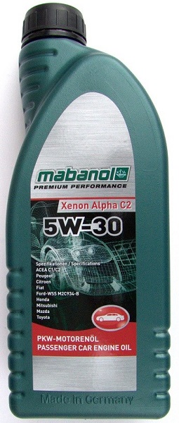 фото Моторное масло MABANOL Xenon Alpha C2 5W-30 ACEA C1/C2 1л 