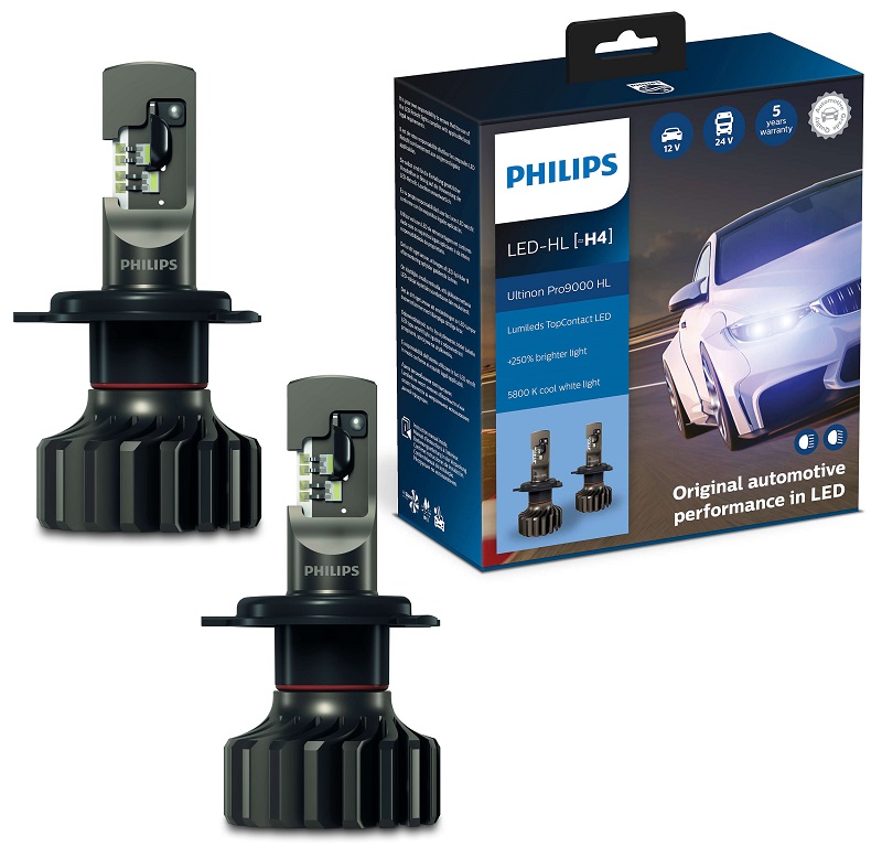фото Светодиод Philips H4 Ultinon Pro9000 LED 5800K 2шт 