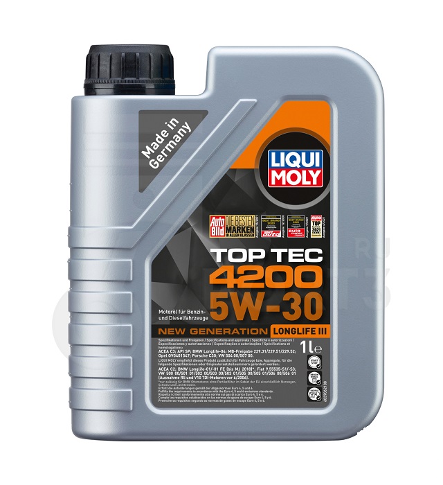 фото Моторное масло Liqui Moly Top Tec 4200 5W-30  А3/В4/С3 1л 