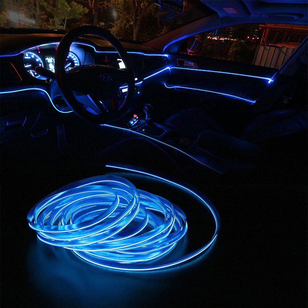 фото Неоновая нить для подсветки салона LGX-B2 BLUE 2m 