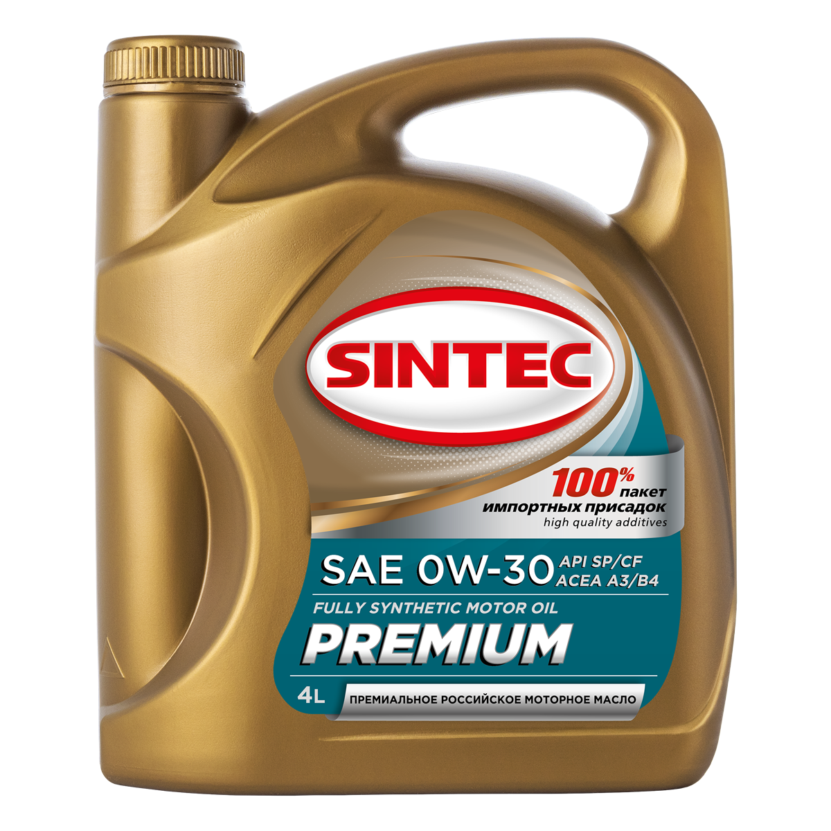 фото Моторное масло SINTEC PREMIUM SAE 0W-30 SP/CF ACEA A3/B4, 4л 