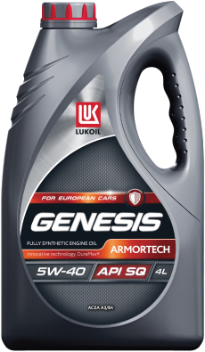 фото Моторное масло Лукойл Genesis Armortech for European Cars 5W-40 4л 
