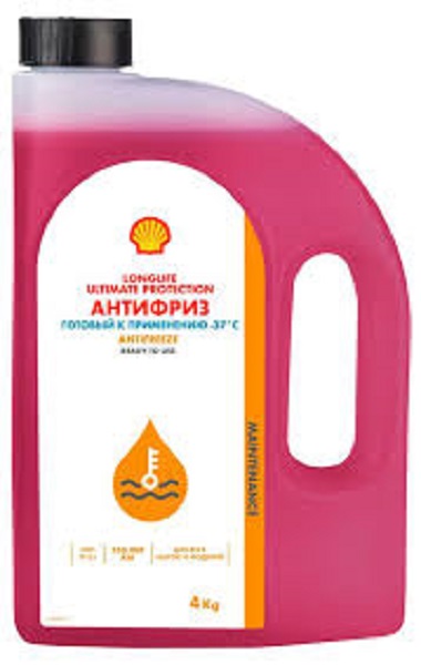 фото Антифриз Shell Longlife Ultimate prot. G12+ красный 4кг 