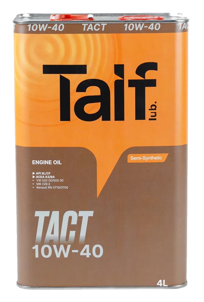 фото Моторное масло TAIF TACT 10W-40 A3/B4 SL/CF 1л 