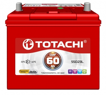фото Аккумулятор TOTACHI KOR CMF 60 а/ч 55D23 L 