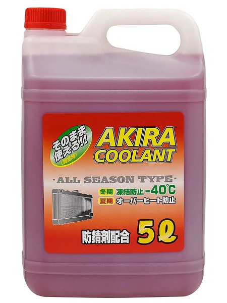 фото Антифриз Akira Coolant -40 красный 5л. 
