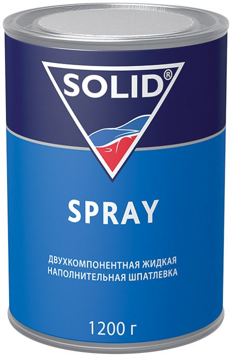 фото Шпатлевка жидкая для окончательных работ SOLID SPRAY 1200 г 