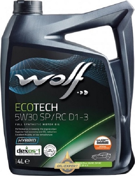 фото Моторное масло WOLF Ecotech 5W-30 SP/RS D1-3 5л 