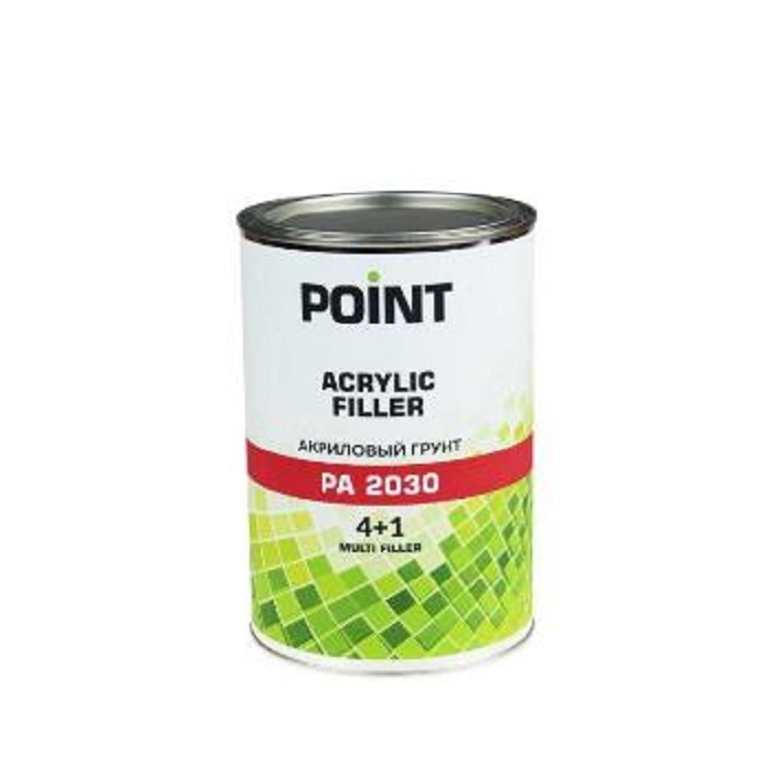 фото Грунт акриловый 4+1 Point PA 2030 Multi Filler (1,0л + 0,2л) черный 