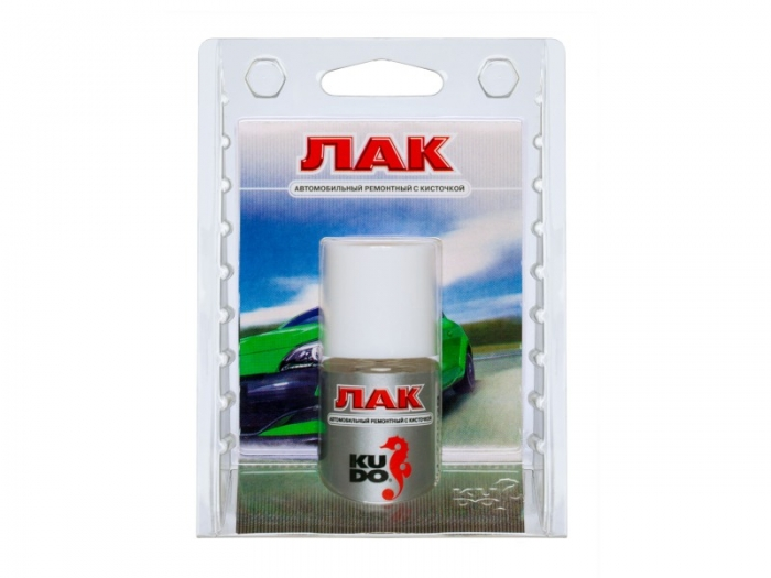 фото Лак ремонтный с кисточкой "KUDO" (15мл) арт.KU-70000 