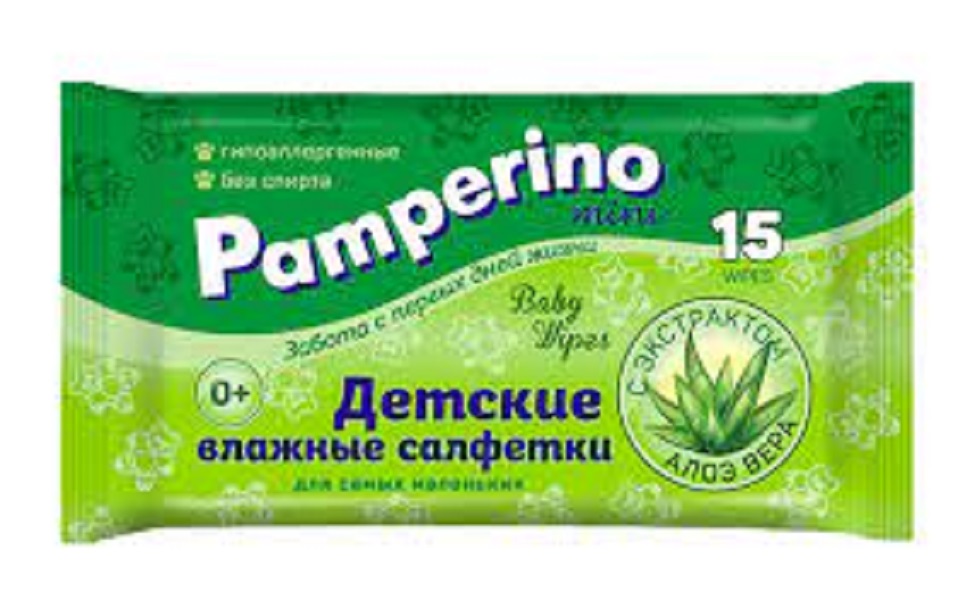 фото Салфетки влажные Pamperino mini 15шт  