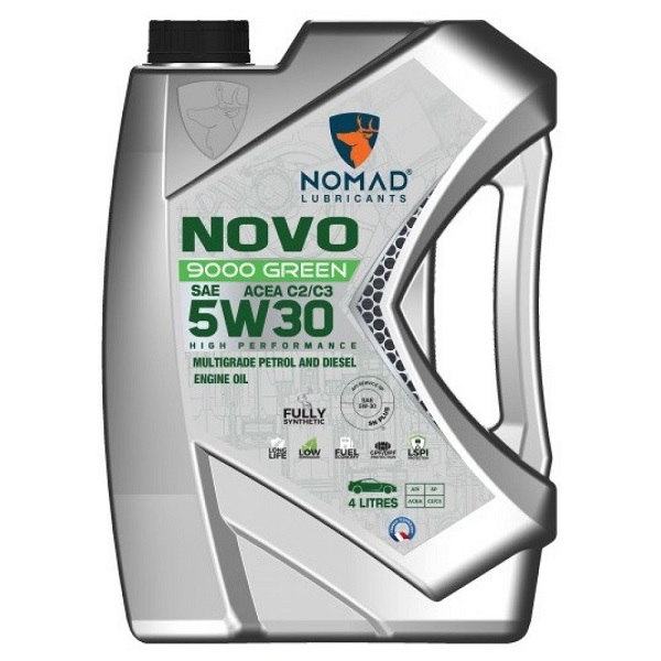 фото Масло моторное NOMAD NOVO GREEN 9000 5W-30 (4 л.) API C2/C3 