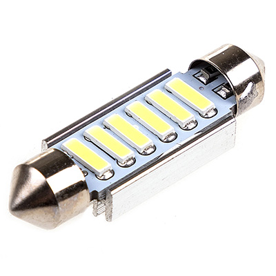 фото Светодиод SKYWAY T11(C5W) 12V 6SMD (7020) 39мм белая  