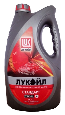фото Моторное масло Лукойл Стандарт SAE 20W-50 API SF/CC 4л. 