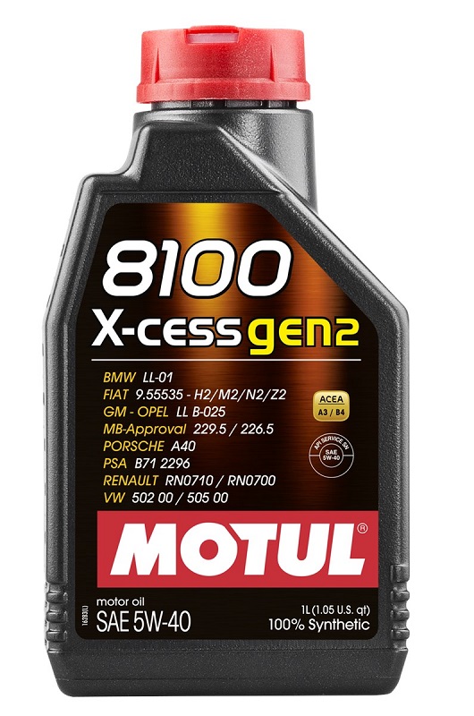 фото Моторное масло MOTUL 8100 X cess GEN2 5W-40 1л 