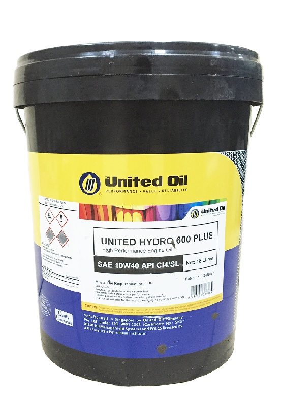 фото Моторное масло United Hydro D600 Plus 10W-40 CI-4/SL розлив, 1л 