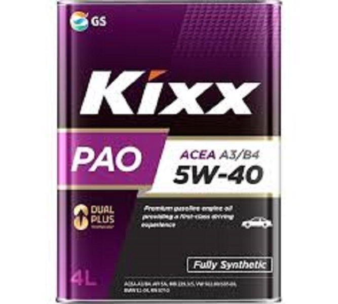 фото Моторное масло KIXX PAO 5W-40 SN/CF A3/B4 4л 