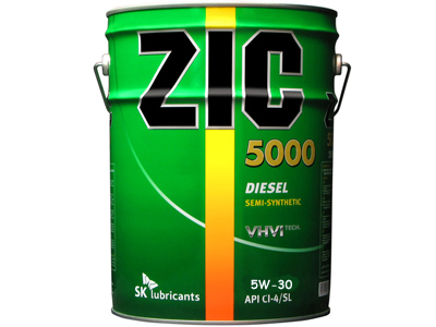 фото Моторное масло ZIC 5000 5W-30 CI -4 20л. 
