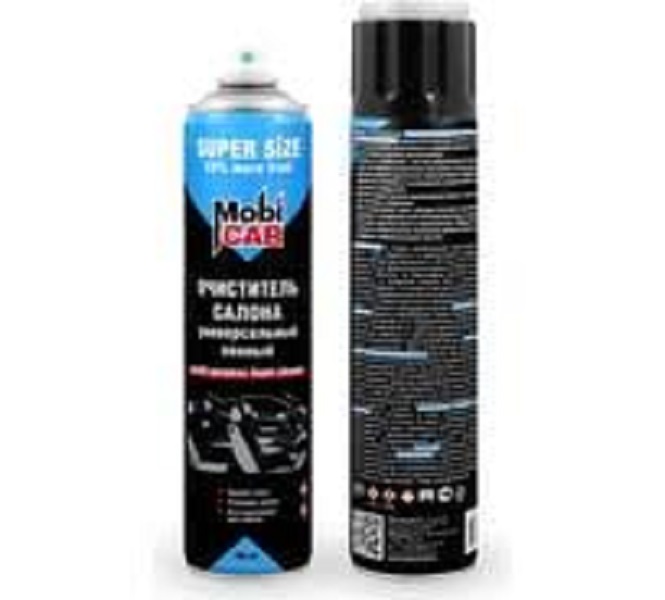 фото Очиститель салона универсальный Mobicar с колпачком-щеткой пенный 780 мл 