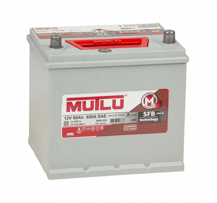 фото Аккумулятор MUTLU Asia 68 А/ч о.п. 70D23FL 